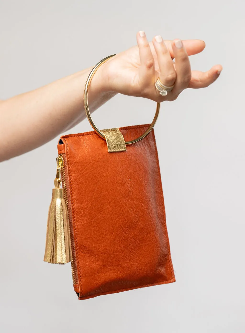 The Metal Ring Wristlet | Spice