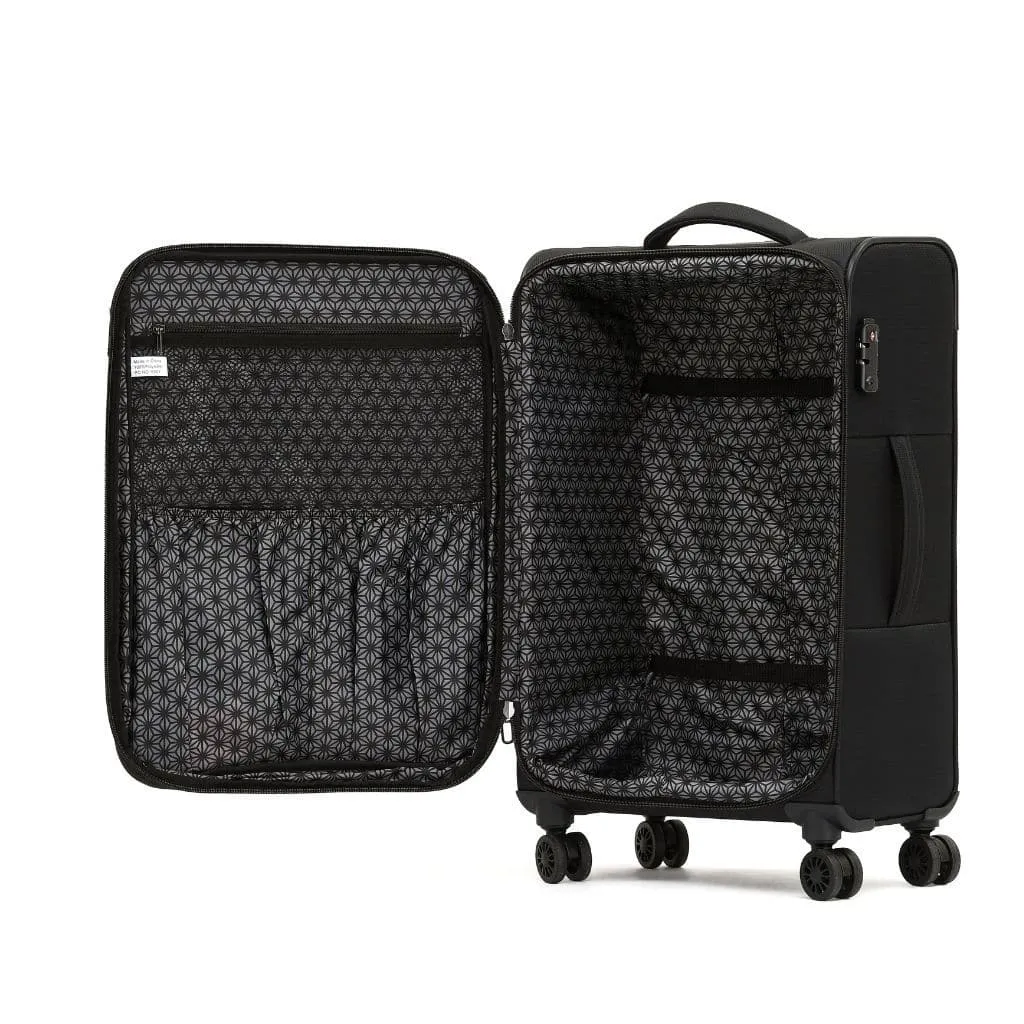 Tosca So Lite 3.0 Large Softsided Spinner Suitcase - Black