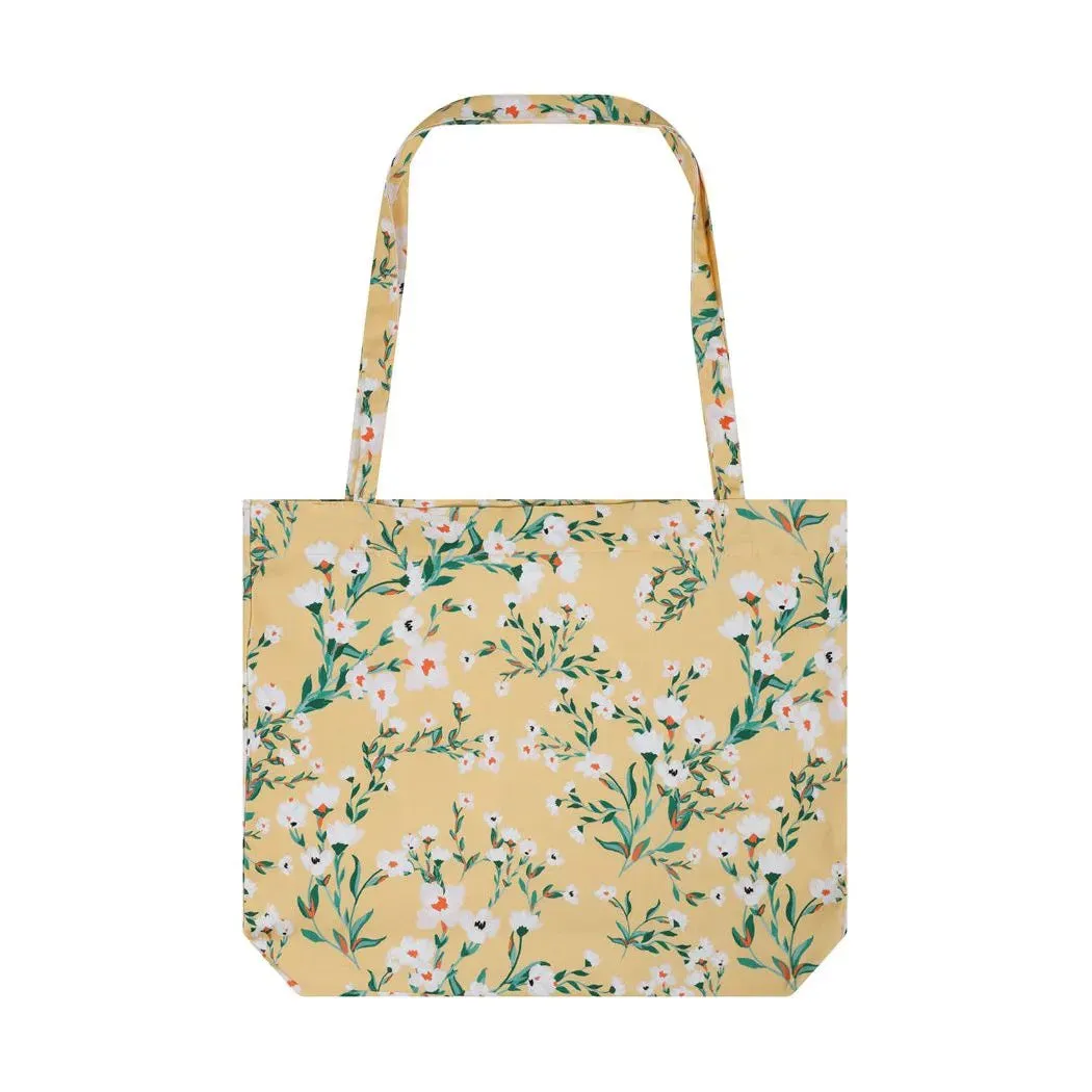 Tote Bag - Yellow Floral