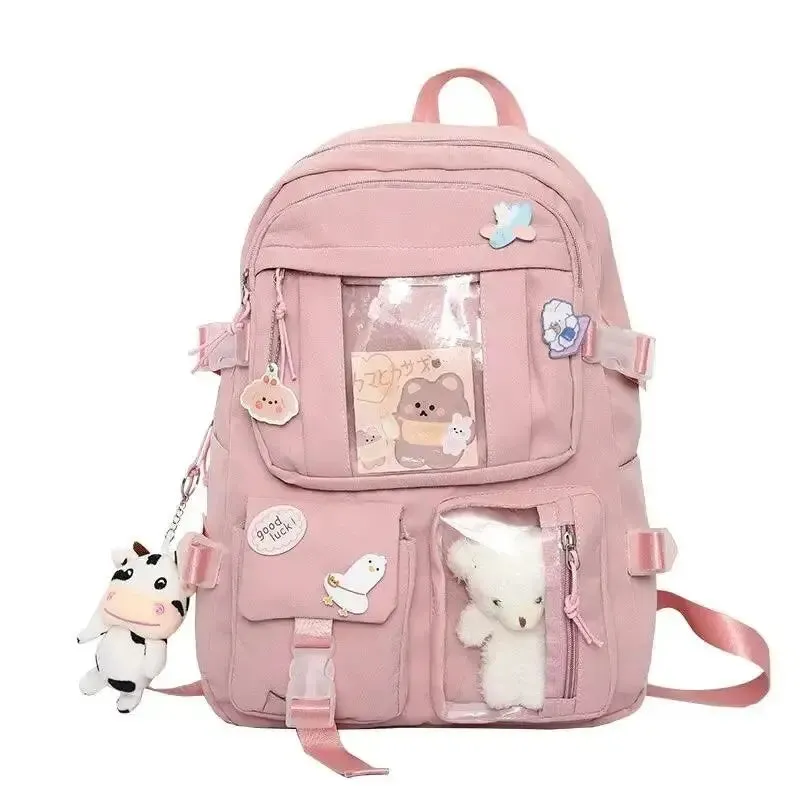 Trendy Pink & Purple High School Backpack | Stylish & Durable for Girls 🎒💜