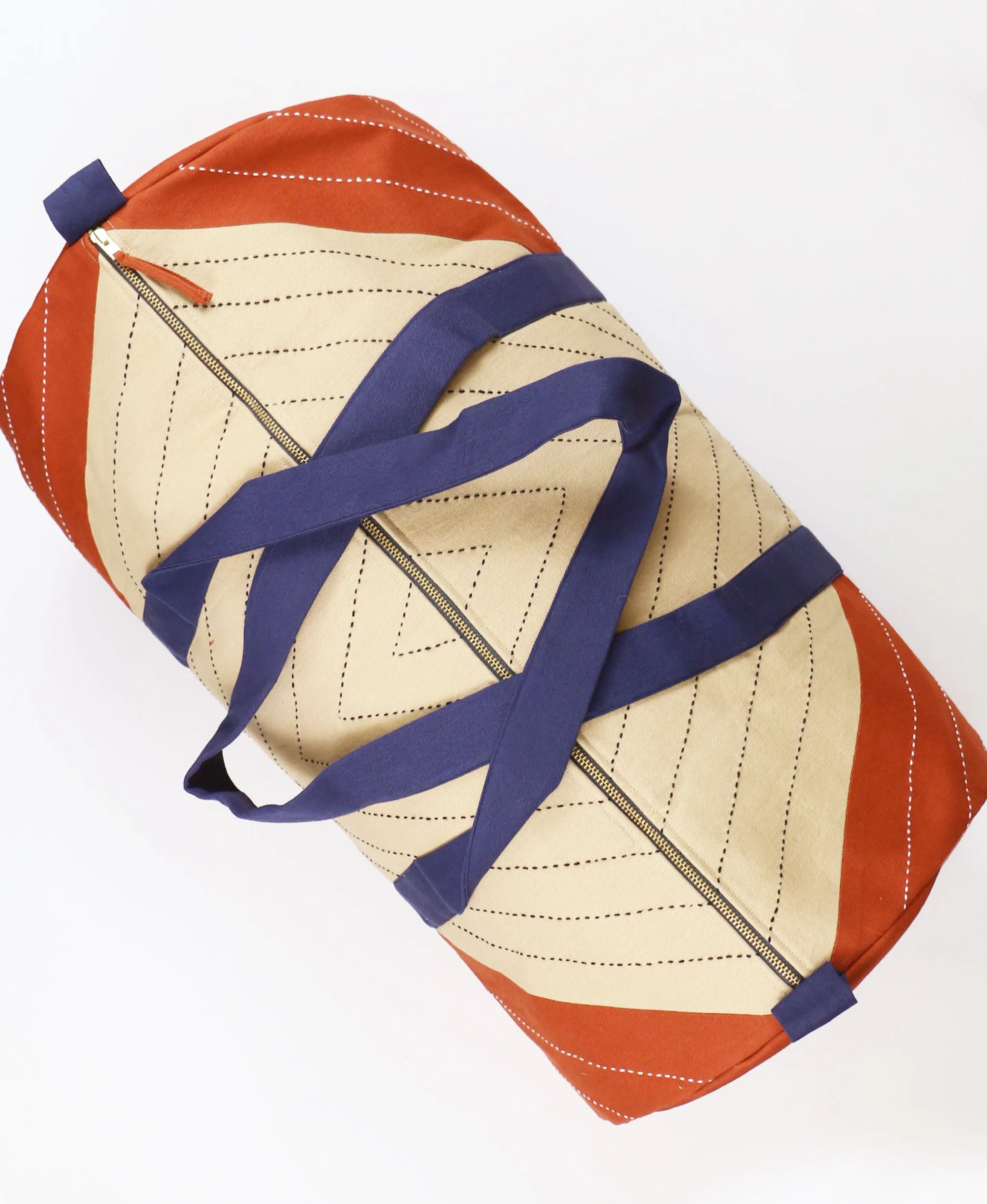 Triangle Canvas Duffle Bag