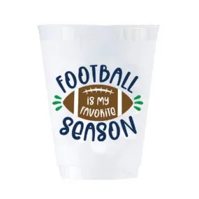 WH Hostess Social Stationery - 16 oz Shatterproof Cups | Set of 8 | Football