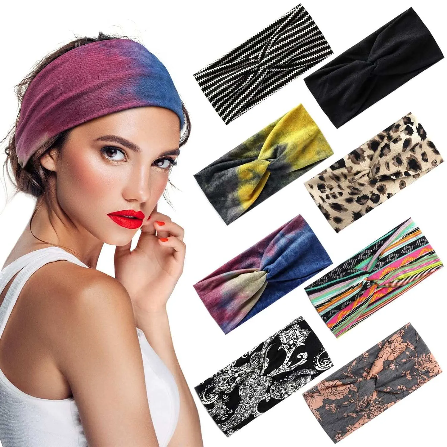 Wide Boho Headbands for Women