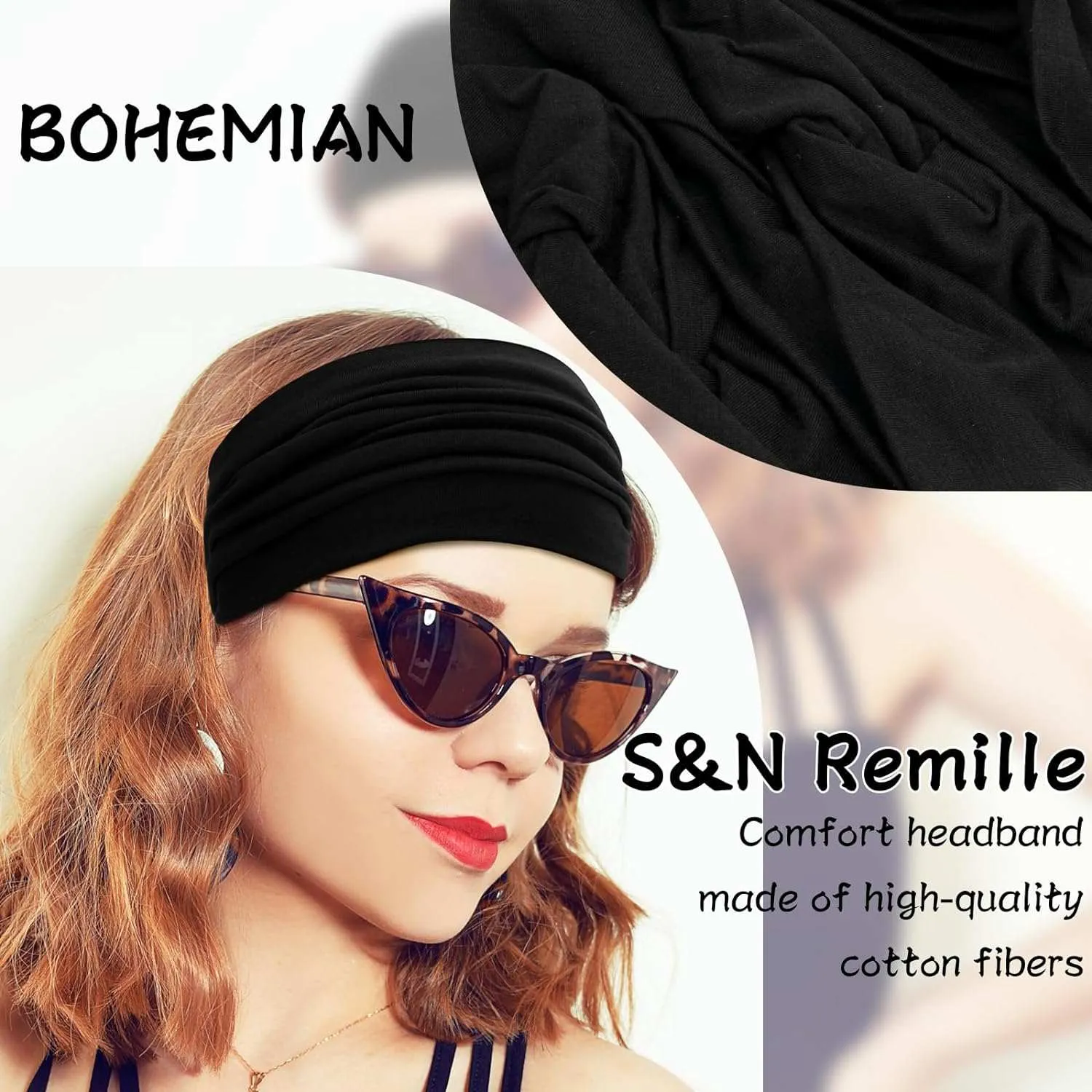 Wide Boho Headbands for Women