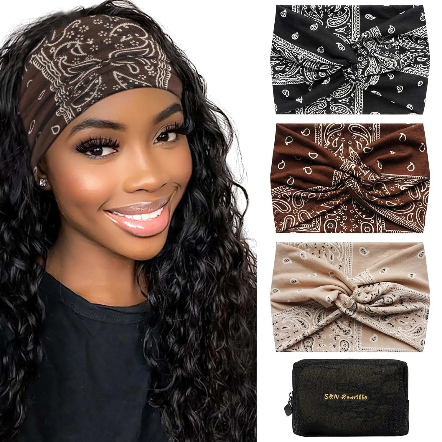 Wide Boho Headbands for Women