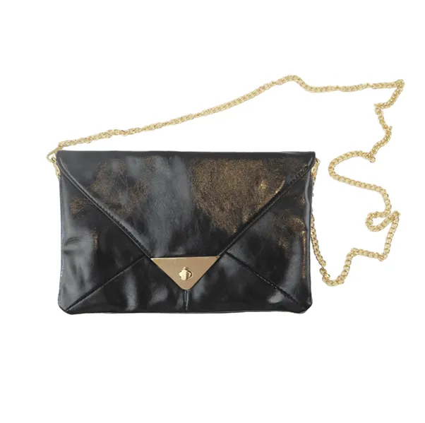 Womens Rectangle Envelope Clutch Black Wedding Party Birthday Bag