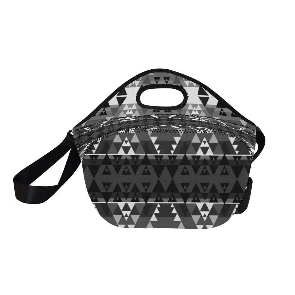 Writing on Stone Black and White Neoprene Lunch Bag/Large